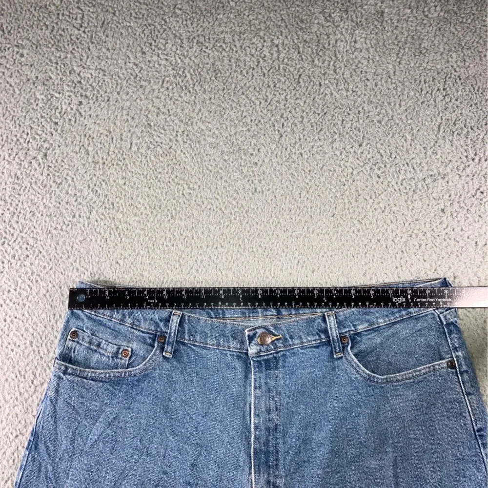 Wrangler Denim Shorts Men 40 Jorts Blue Medium‎ Wash Straight Baggy Skater y2k